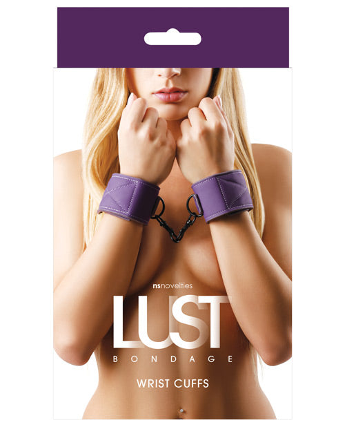 Lust Bondage Wrist Cuffs - Purple