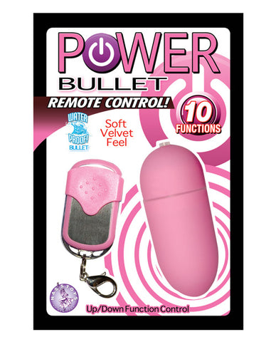 Remote Control Power Bullet - 10 Function Pink