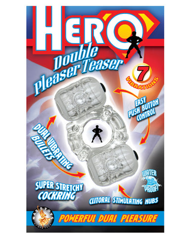 Hero Double Pleaser Teaser Cock Ring