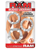 Ram Beaded Cockrings - Pack Of 3