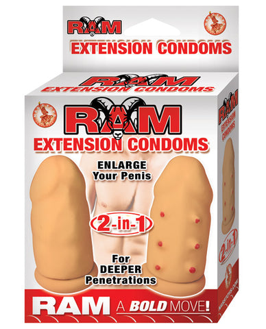 Ram Extension Condom - Flesh