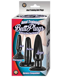 Anal Training Butt Plugs - Black