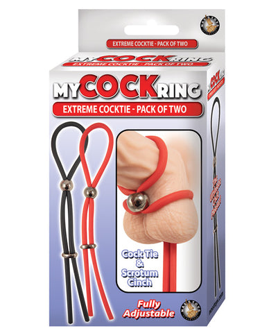 My Cockring Extreme Cocktie - Black-red