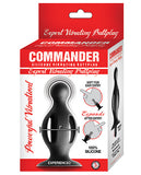 Commander Expert Vibrating Butt Plug - Black