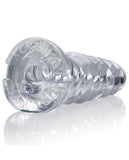 Oxballs Screwed Super Squish Corkscrew Jack Off Toy - Clear