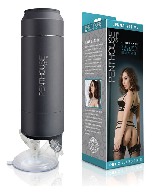 Penthouse Pet Cyberskin Hands Free Adjustable Dual Stroker -