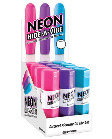 Neon Luv Touch Hide A Vibe Display - Asst. Colors Box Of 12