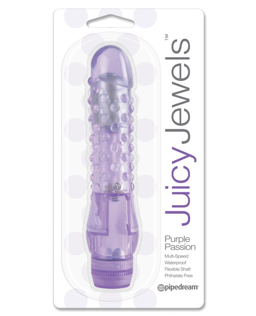 Juicy Jewels Purple Passon Vibrator - Purple