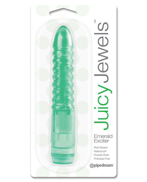 Juicy Jewels Emerald Exciter Vibrator - Green