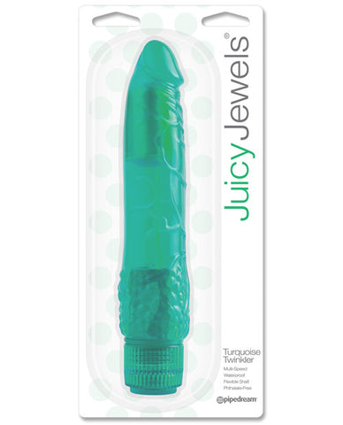 Juicy Jewels Turquoise Twinkler Vibrator - Green