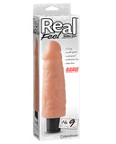 Real Feel No. 9 Long 9" Vibe Waterproof - Mutli-speed