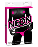 Neon Luv Touch Vibrating Crotchless Panties & Pastie