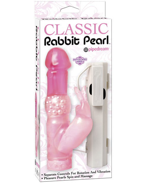 Classic Rabbit Pearl Dual Action Vibrator - Mutli-speed Pearl