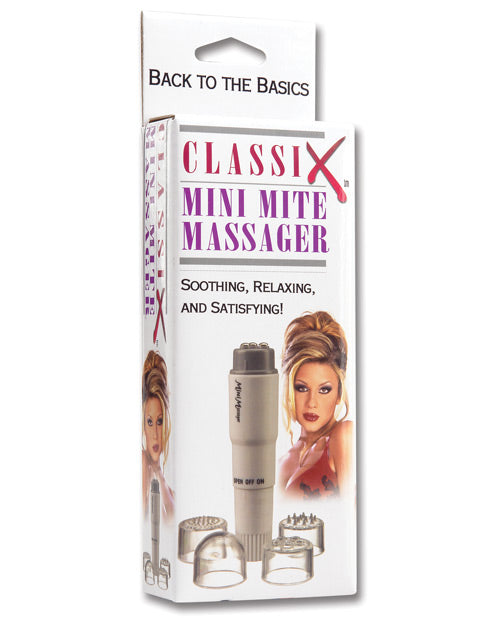 Classix Mini Mite Massager W-4 Heads - White