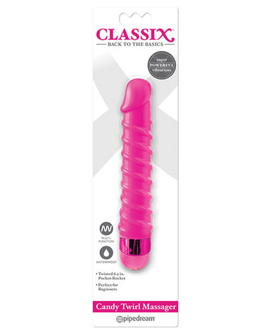 Classix Candy Twirl Massger - Pink