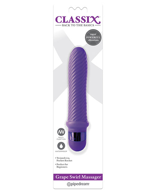 Classix Grape Twirl Massger - Purple