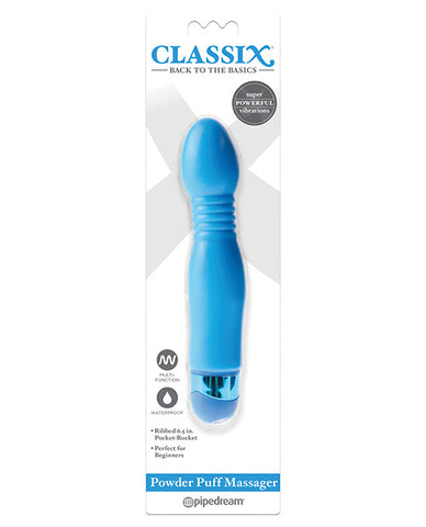 Classix Powder Puff Massager - Blue