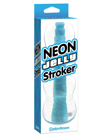 Neon Luv Touch Jelly Stroker - Blue
