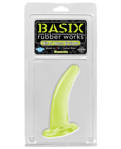 Basix Rubber Works His & Hers Gspot - Glow In The Dark