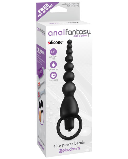 Anal Fantasy Collection Elite Power Beads - Black