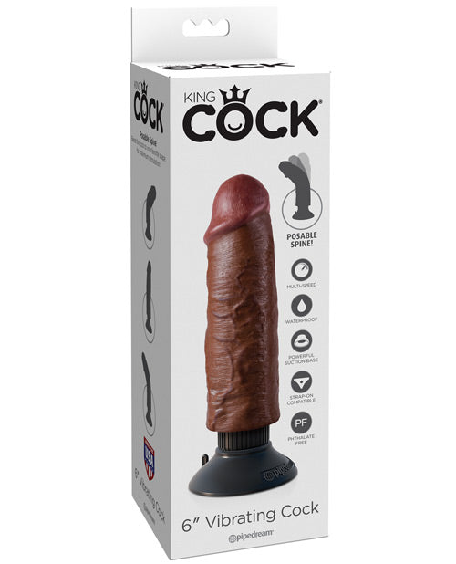 King Cock 6" Vibrating Cock