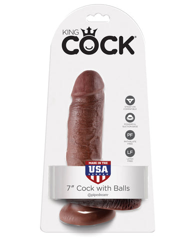 King Cock 7" Cock W/balls