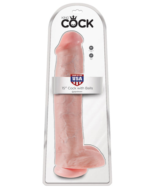 King Cock 15" Cock W/balls