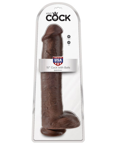 King Cock 15" Cock W/balls