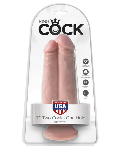 King Cock 7" Two Cocks One Hole