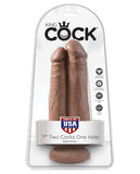 King Cock 7" Two Cocks One Hole