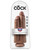 King Cock 9" Two Cocks One Hole
