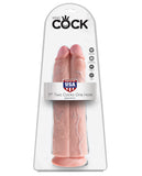 King Cock 11" Two Cocks One Hole