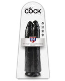 King Cock 11" Two Cocks One Hole