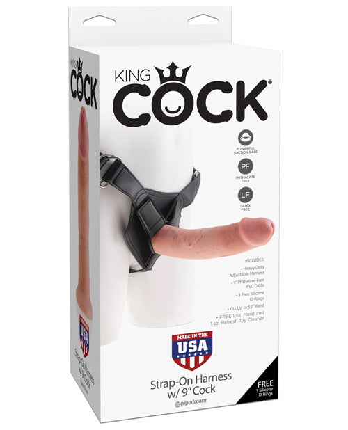 King Cock Harness W/9" Cock