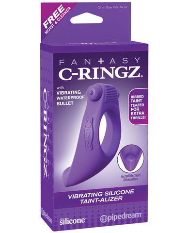 Fantasy C-ringz Vibrating Silicone Taint-alizer - Purple