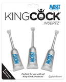 King Cock Insertz Moist Lubricant - Pack Of 3