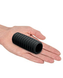 Sir Richards Control Ribbed Silicone Erection Enhancer - Black