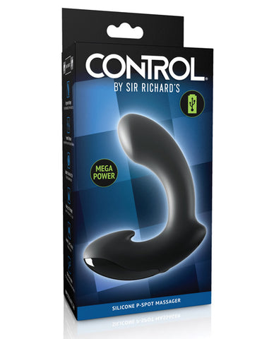 Sir Richards Control Silicone P-spot Massager - Black