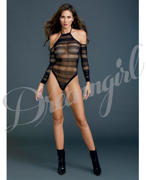 Seamless Bodysuit Black O-s