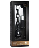 Lust Linx Remote Control Usb Rechargeable Ball & Chain Kegel Ball - 10 Speed Black