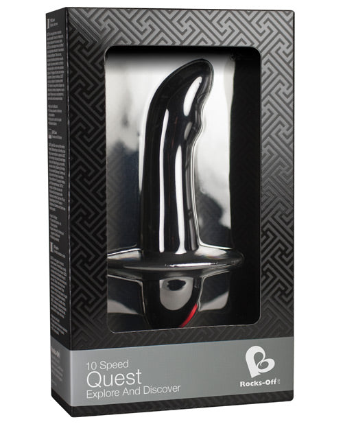 Rocks Off Quest Prostate Bullet - 10 Speed Black