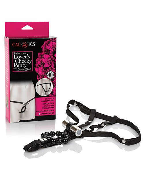 Lover's Cheeky Panty W-stroker Beads