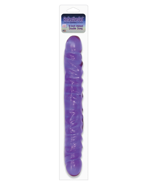 Reflective Gel Double Dong - Lavender