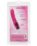 Hot Pinks Curved Jelly Vibrating Dildo