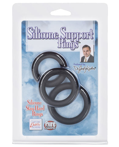 Dr Joel Kaplan Silicone Support Rings - Black Pack Of 3