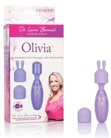 Dr. Laura Berman Olivia Rechargeable Mini Massager W-attachments