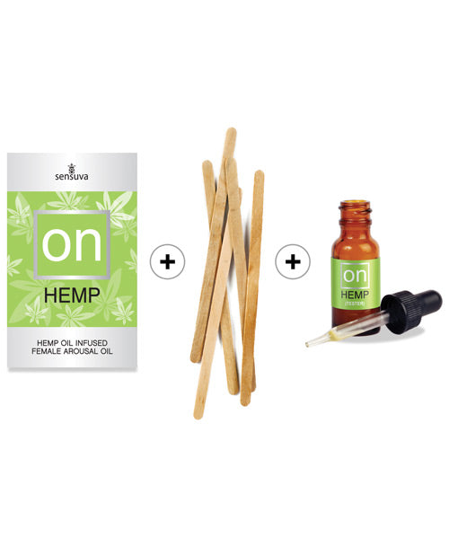 Sensuva On Hemp Oil Infused Female Arousal Oil 12pc Refill Kit W-tester & Stir Sticks