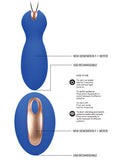 Shots Elegance Dual Vibrating Bullet & Remote - Blue