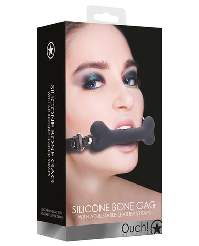 Shots Ouch Bone Gag - Black