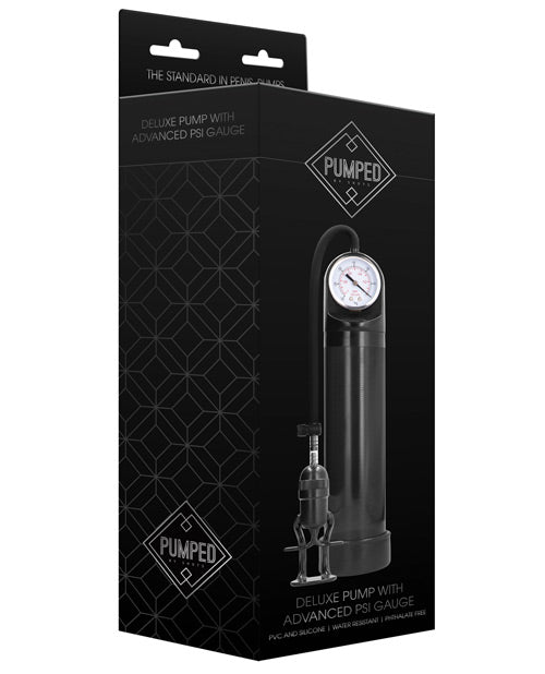 Shots Pumped Deluxe Pump W-advanced Psi Gauge - Black